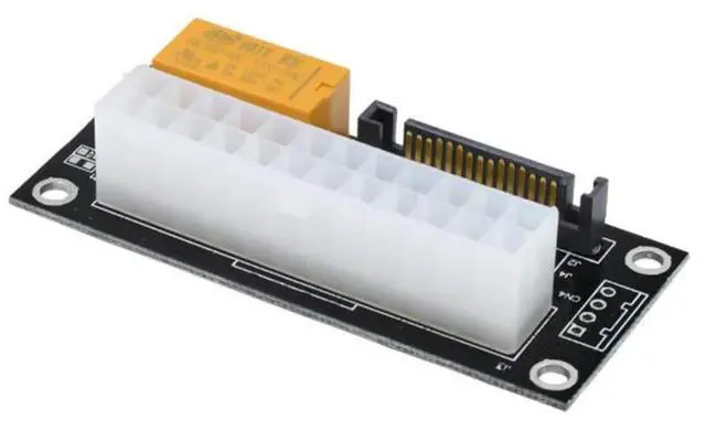 Alt view image 5 of 7 - Ageryu Dual PSU Power Supply Sync Adapter Add2psu ATX Synchronous Connector Riser Cable Miner Mining