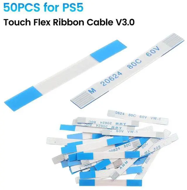 Alt view image 7 of 7 - Ageryu 50PCS For Touch Flex Ribbon Cable V3.0 LR Flex Ribbon Cable For Controller Touchpad Connect Cable Replacement