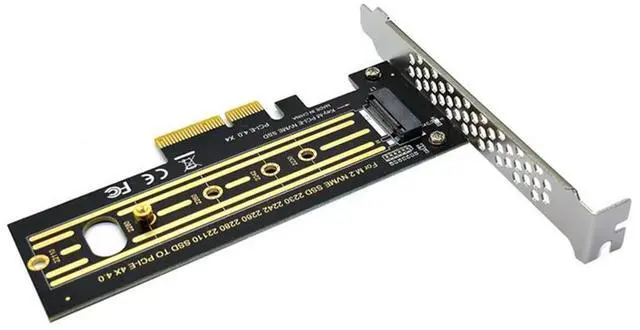 Alt view image 2 of 4 - M.2 Adapter Card PCI-E X4 4.0 GEN4 NVME KEY-M.2 Adapter Card Support 2230/2242/2260/2280/22110 SSD