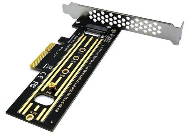 Alt view image 4 of 4 - M.2 Adapter Card PCI-E X4 4.0 GEN4 NVME KEY-M.2 Adapter Card Support 2230/2242/2260/2280/22110 SSD
