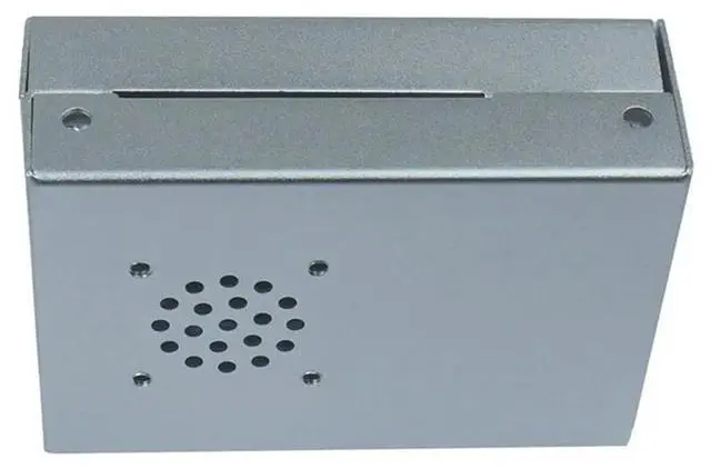 Alt view image 3 of 4 - For Pi 4 Model B Case CNC Aluminum Case Ultra-Thin Metal Shell For Pi 4 Model B Case (Silver)