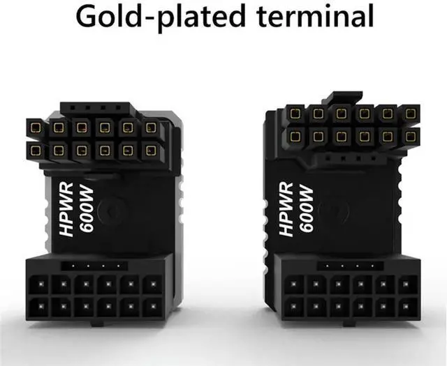 Alt view image 7 of 7 - Ageryu Workmanshipp-Power Supply Connector 16Pin(12+4Pin) ATX3.0 12VHPWR 600W GPU 180° Adapter For RTX 4090 4080 4070 Ti 3090