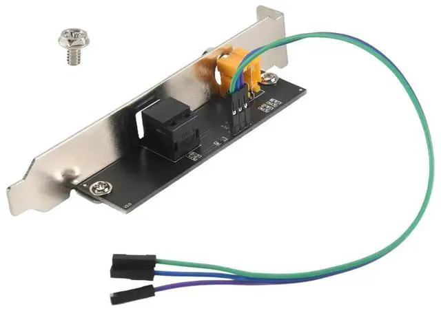 Alt view image 7 of 7 - Ageryu 24Bit 192Khz Daughter Card SPDIF Optical and RCA Out Plate Cable Bracket Digital Audio Output for AA56