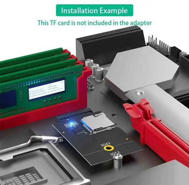 Alt view image 4 of 7 - Ageryu SD Card TF SDHC SDXC To NGFF Key B Adapter(Supports USB Bus, Not SATA Bus)-AA56