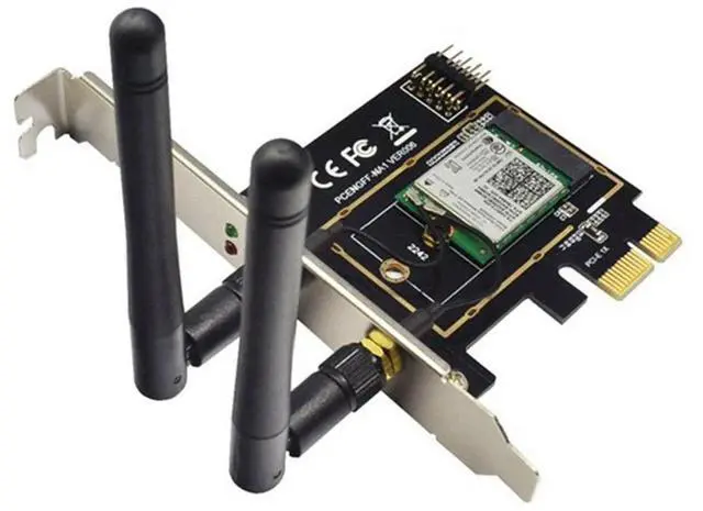 Alt view image 2 of 7 - Ageryu M.2 Wifi Adapter M2 Ngff Key A-E to Mini Pci Express Wifi Raiser PCI-E 1X NGFF Wireless Support Mini Pcie Network Card AAA56