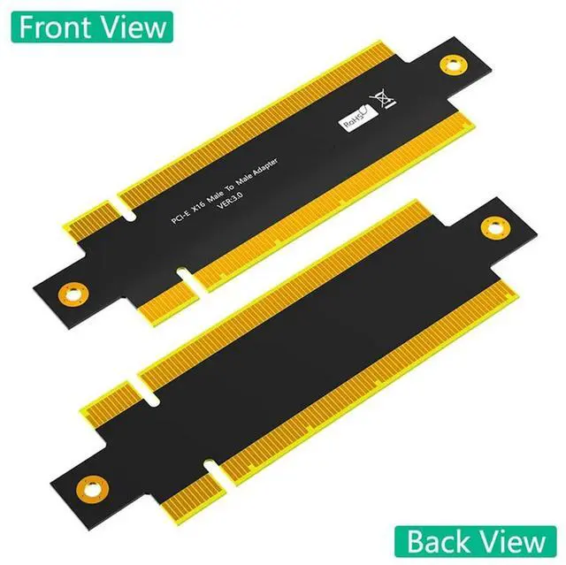 Alt view image 2 of 7 - Ageryu PCI Express 3.0 16X Male To Male Adapter Connector Riser Converter PCI-E X16 To PCE-E X16 Extend PCB Board Design Dura