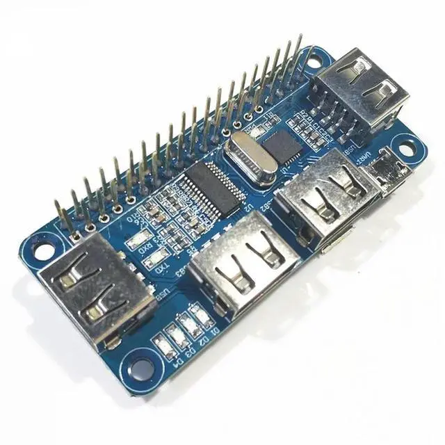 Alt view image 4 of 7 - Ageryu 4 Ports USB HUB HAT For Pi /3B+ For Serial Debugging Compatible With USB2.0/1.0
