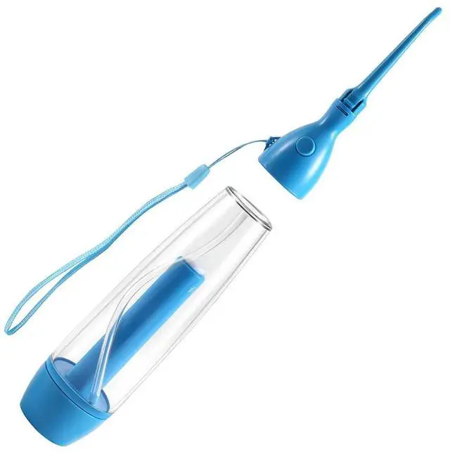 Alt view image 4 of 4 - Portable Oral Irrigator Clean The Mouth Wash Your Tooth Water Irrigation Manual Water Flosser No Electricity Abs-N33R