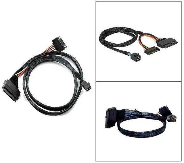 Main image of Ageryu Built-In 12G Mini SAS HD To U.2 36P SFF-8643 To SAS U.2 SFF-8639 Cable With 15Pin SATA Power Supply,Suitable For U.2 S