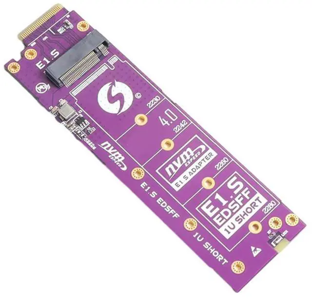 Main image of Nvme M.2 To EDSFF E1.S SSD Riser Card Adapter M.2 Key NVME To EDSFF SSD Adapters Convert Card PCIE 4.0 X4 Expansion Ca