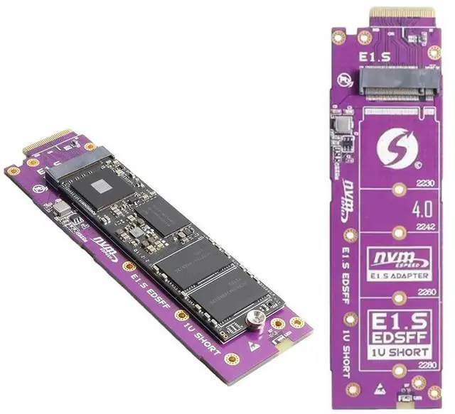 Alt view image 3 of 4 - Nvme M.2 To EDSFF E1.S SSD Riser Card Adapter M.2 Key NVME To EDSFF SSD Adapters Convert Card PCIE 4.0 X4 Expansion Ca