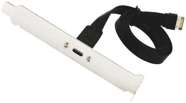 Alt view image 5 of 6 - Ageryu USB 3.1 Type C Front Panel Header Extension Cable,Type E To USB 3.1 Type C Cable,Internal Adapter Cable,With Panel(50Cm)-N33R