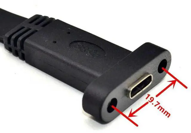Alt view image 6 of 6 - Ageryu USB 3.1 Type C Front Panel Header Extension Cable,Type E To USB 3.1 Type C Cable,Internal Adapter Cable,With Panel(50Cm)-N33R
