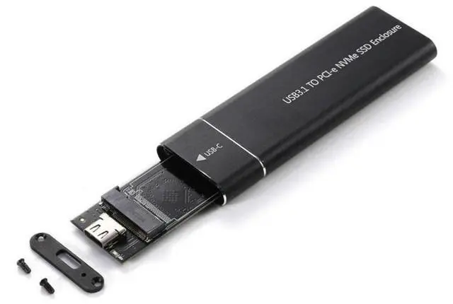 Alt view image 3 of 7 - Ageryu M.2 Nvme SSD Enclosure Adapter 10Gbps USB C 3.1 Gen2 Nvme Case External Enclosure Nvme Reader Nvme Case