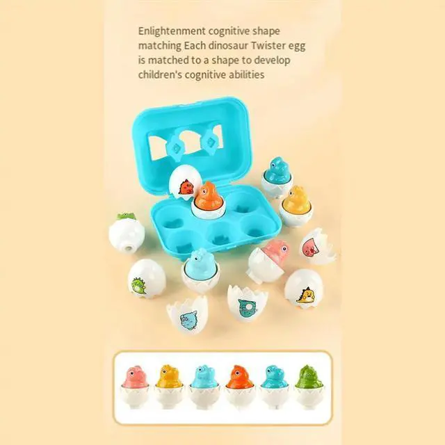 Alt view image 4 of 4 - Ageryu Workmanshipp-6PCS 3D Eggs Puzzle Learning Education Math Toys Smart Game Easter Gifts For 1 2 3 Year Old