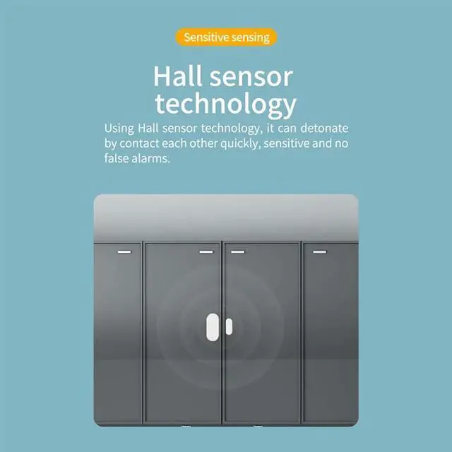 Alt view image 7 of 7 - Ageryu 1Set Tuya Smart Zigbee Door Magnet + Light Sensor Window Open Door Light ABS Reminder Lighting Sensor Alarm White-N33R