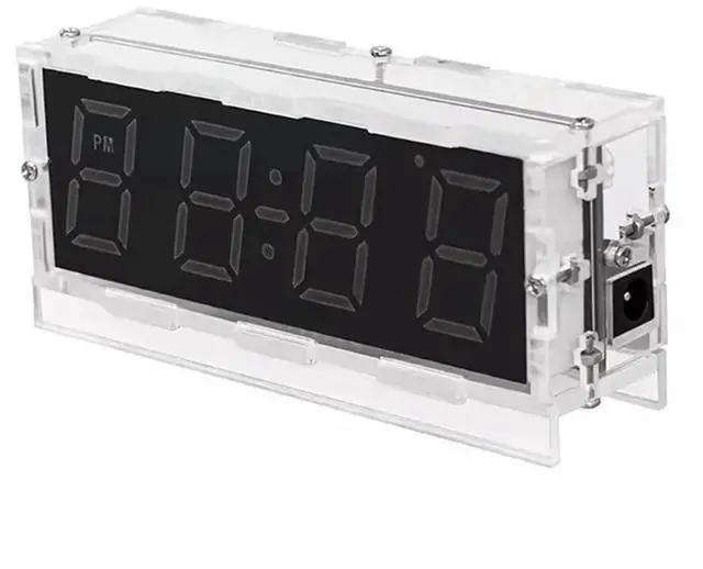Alt view image 7 of 7 - Ageryu Colorful Digital Clock Parts Colorful RGB Digital Alarm Clock Microcontroller Circuit Board Welding DIY Production-N33R
