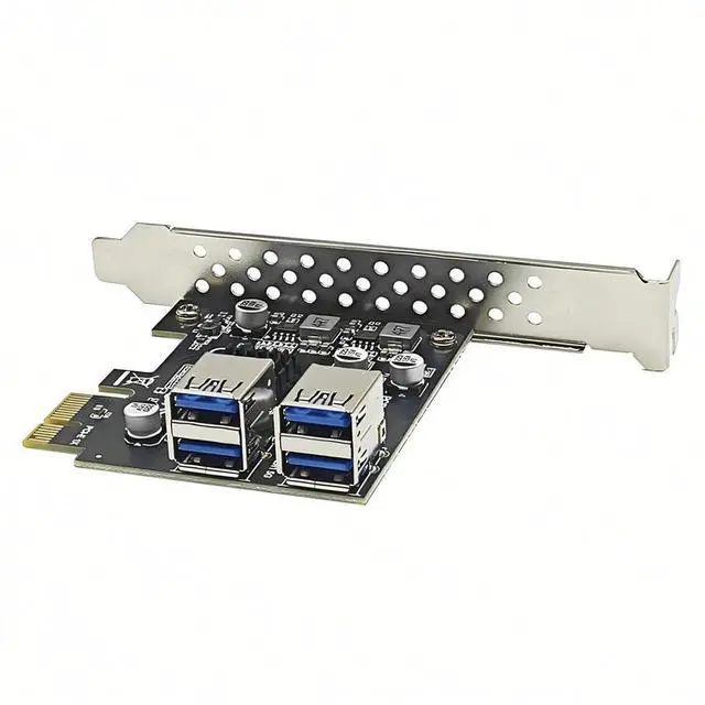 Main image of USB3.2 GEN1 PCIE Expansion Card 4 Port USB-A 5Gbps Expansion Card Adapter Riser For WIN7/10/11 LINUX