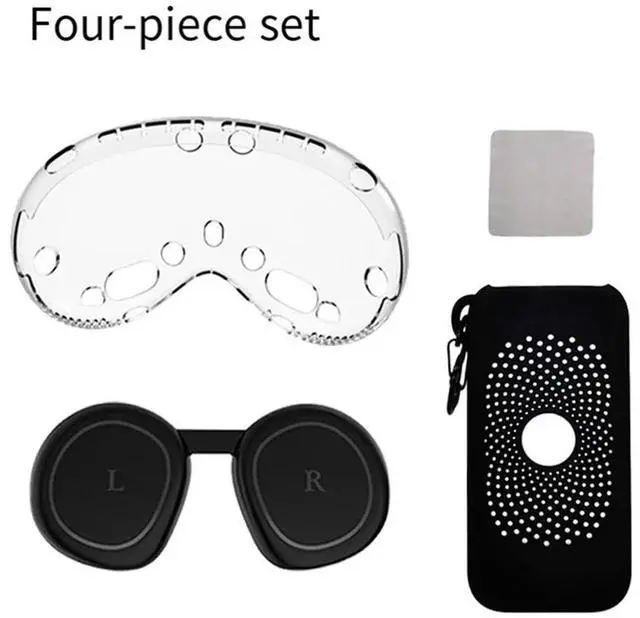 Alt view image 4 of 4 - Ageryu Workmanshipp-For Vision Pro Case Kit Silicone Power Case VR Glasses Dust Eyecup TPU Multifunctional Convenient VR Acce