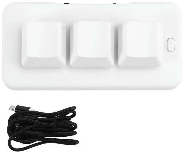 Alt view image 3 of 4 - Ageryu MK321U Progammable Macro Mini Keyboard 3 Mode Mechanical Keyboard Gaming Keypad for Game Multimedia MK321AA56