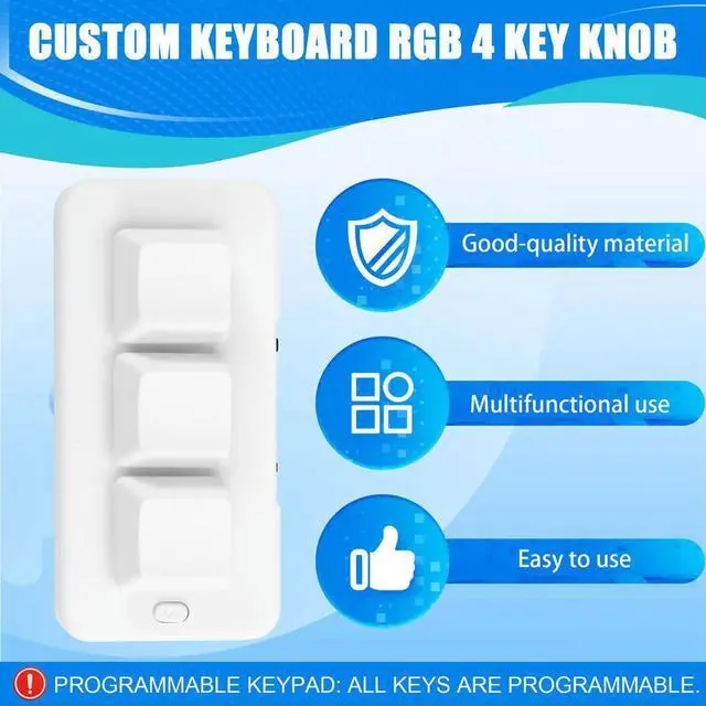 Alt view image 4 of 4 - Ageryu MK321U Progammable Macro Mini Keyboard 3 Mode Mechanical Keyboard Gaming Keypad for Game Multimedia MK321AA56