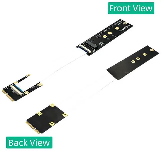 Alt view image 4 of 4 - M.2 NVME SSD To Mini PCI-E Adapter With FFC Cable For M.2 M-Key 2230/2242/2260/2280 NVME SSD Converter Extension Cord