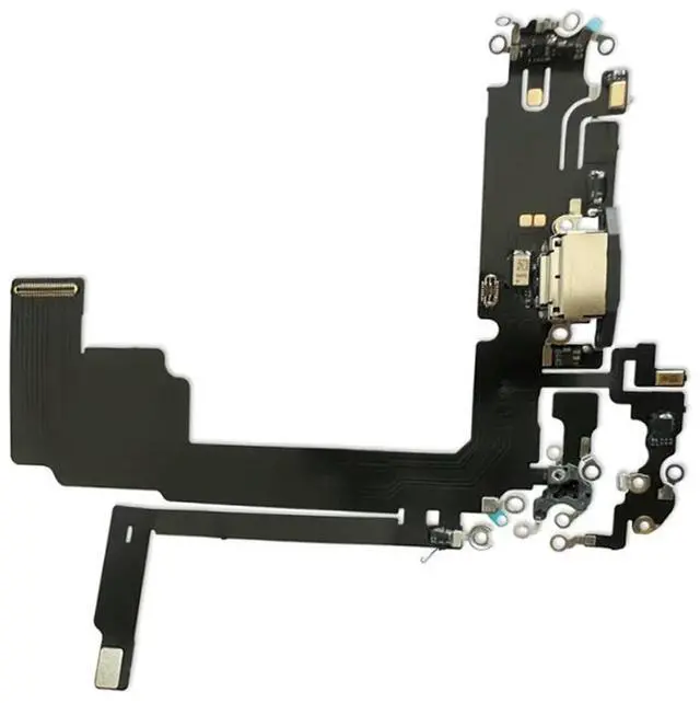 Alt view image 4 of 4 - Dock Charging Port Connector Flex Cable For 15 Pro Max Replacement Dock Cable Transmitter Cable Charging Port