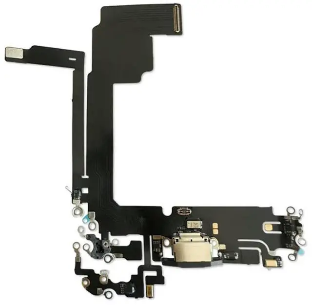 Alt view image 2 of 4 - Dock Charging Port Connector Flex Cable For 15 Pro Max Replacement Dock Cable Transmitter Cable Charging Port