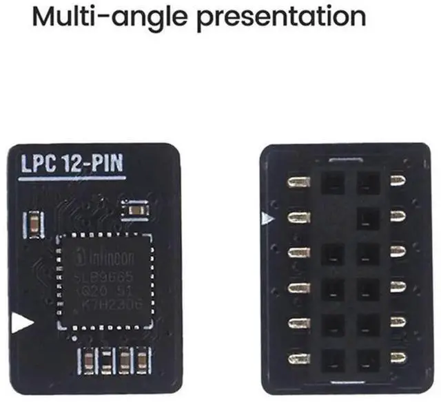 Alt view image 4 of 4 - TPM 2.0 Module TPM 2.0 Security Module LPC 12-PIN For Encryption Security Module TPM 2.0 Module Board