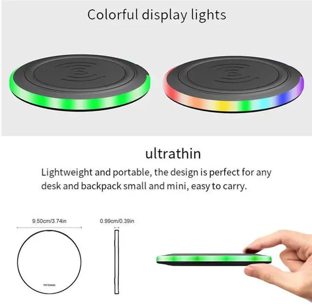Main image of Ageryu 15W Wireless Charger For Galaxy S23 Ultra S22+ S21 S20 FE S10 S9 S8, Wireless Charger Pad Phone Charging Station Durable