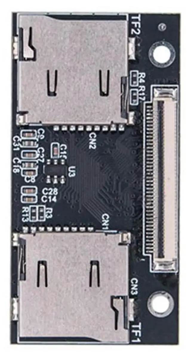 Alt view image 4 of 4 - Ageryu TF Adapter Card Dual TF Card to CE Anti-Interference Connection Card Suitable for Computer and Game Consoles
