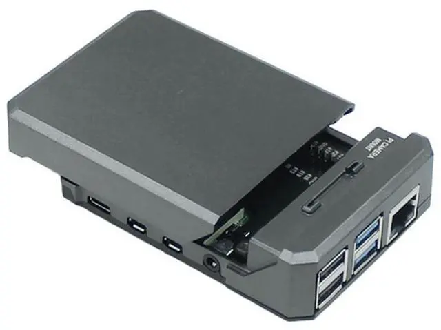 Alt view image 2 of 3 - Ageryu For Argon Neo Pi 4B Heatsink Case Slim Aluminum Enclosure Supports Cooling Fan And Magnetic Top