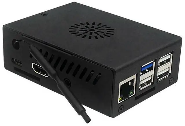 Alt view image 3 of 4 - Ageryu For Orange Pi 3B Case , Metal Shell With Fan & Heatsink For Orange Pi 3B 2GB / 4GB / 8GB Durable Easy To Use (With Ant