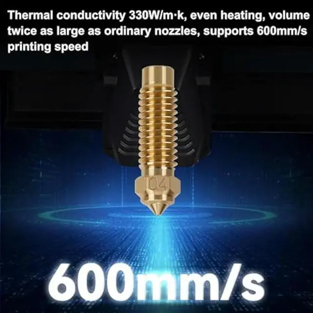 Alt view image 2 of 4 - Nozzles Extruder Hotend Nozzles Kit Brass For Neptune 4Plus/4Max, 0.2Mm/0.4,Mm/0.6Mm/0.8Mm/1.0Mm