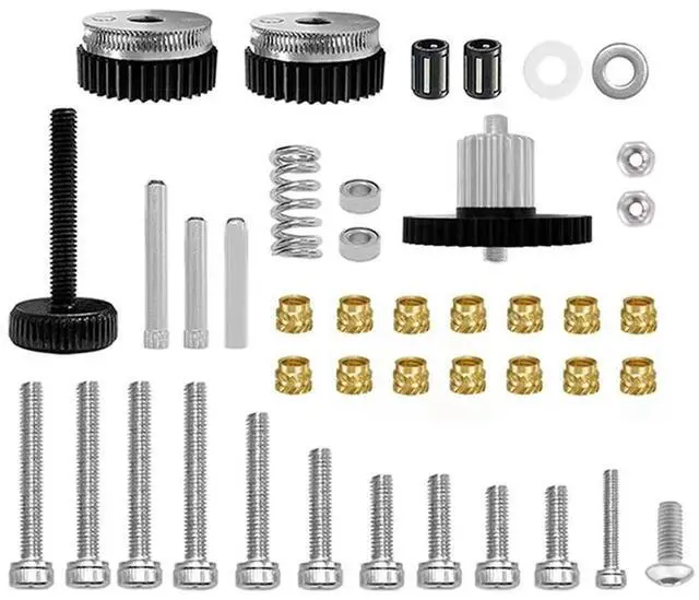 Alt view image 3 of 7 - Ageryu For HGX LITE Extruder Gear Set Large Gear Clockwork2 Hardened Steel+PA66 HRC60 Gears For 3D Printer VORON2.4 Gear Set