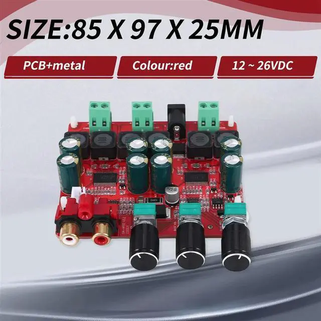 Alt view image 4 of 4 - Ageryu TPA3118 Digital Power Amplifier Board 30W+30W+60W (Bass) High-Power 2.1-Channel Stereo Speaker Power Amplifier Board-N33R