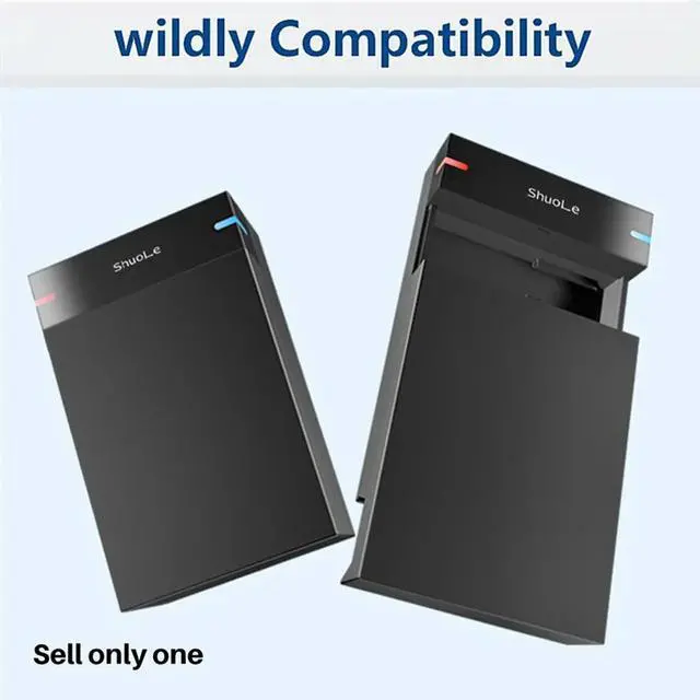 Alt view image 3 of 4 - Ageryu USB 3.0 HDD Enclosure For2.5/3.5 Inch SATA Hard Drives Hard Drive Case 10TB Capacity Support Ideal For PC Laptop US PL