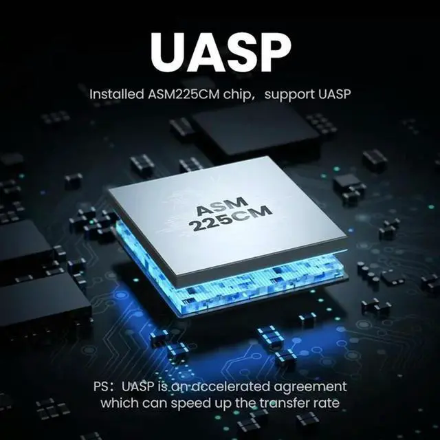 Alt view image 2 of 4 - Ageryu USB 3.0 HDD Enclosure For2.5/3.5 Inch SATA Hard Drives Hard Drive Case 10TB Capacity Support Ideal For PC Laptop US PL