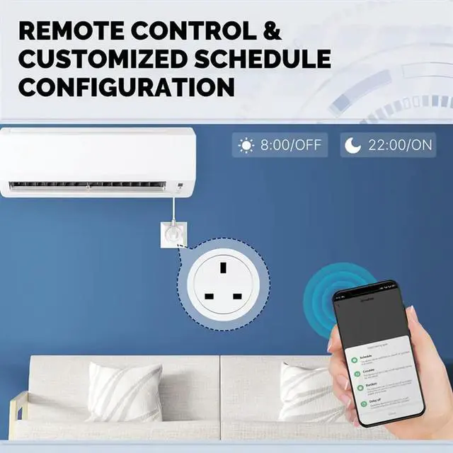 Alt view image 4 of 4 - Ageryu 1 Piece Outlet Power Monitor Support TUYA With For Homekit Google Home Alexa UK Plug-N33R