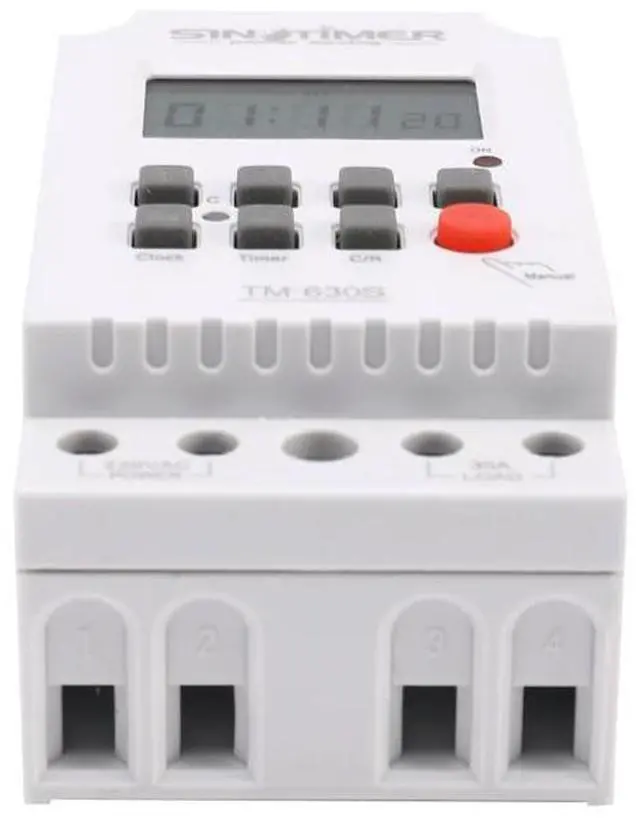 Alt view image 4 of 4 - Ageryu Sinotimer Seconds Control Timer Switch Large Screen Digital Display Hot Pin Voltage Output Time Controller-N33R