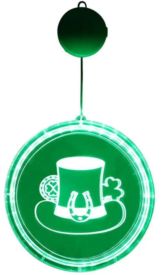 Main image of Ageryu ST Patrick's Day Green Hat Lights Energy-Saving Irish Festival Lights LED Decorative Lucky Decor-N33R