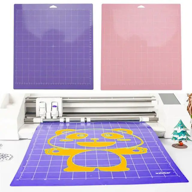 Alt view image 4 of 7 - Ageryu 4 Pcs Mixed Color PVC Cutting Mat Grid Cutting Pads Cutting Plotter Pad Replacement Accessories For Cricut Maker/Cameo 4-N33R