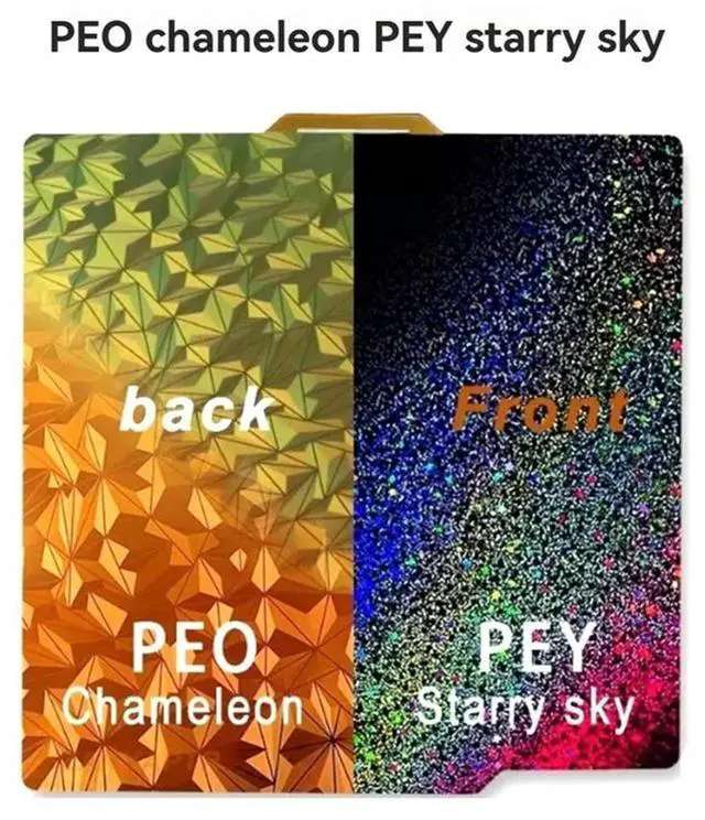 Alt view image 4 of 4 - For Build Plate For P1P/P1S PEO PEY Sheet 257X257mm Bed Texture Double Sided Spring Steel For 3D Printer Spr