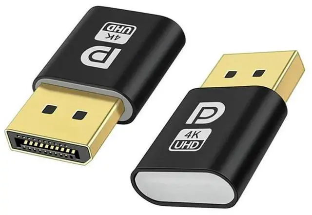 Alt view image 3 of 4 - Ageryu 4K Displayport Dummy Plug DP Virtual Display Adapter DP Dummy Plug EDID Headless Ghost Emulator Accessories For PC-N33R