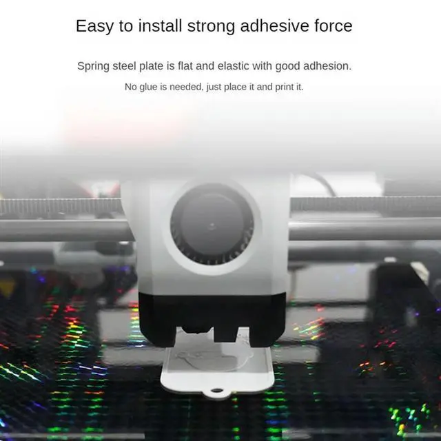 Alt view image 2 of 4 - Printer Accessories Sheet Double Sided PEI+PEY Build Plate Spring Steel Sheet For X1 P1P Bed Plate 257X257mm