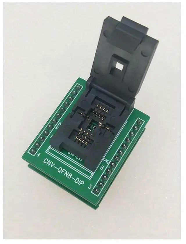 Alt view image 4 of 4 - DFN8/QFN8/ WSON8 /MLF8/MLP8 To DIP8 Universal Socket/Adapter CNV-DFN8-DIP8 DFN8X6-8 (10P) For 8X6MM IC Chips BIOS Flas