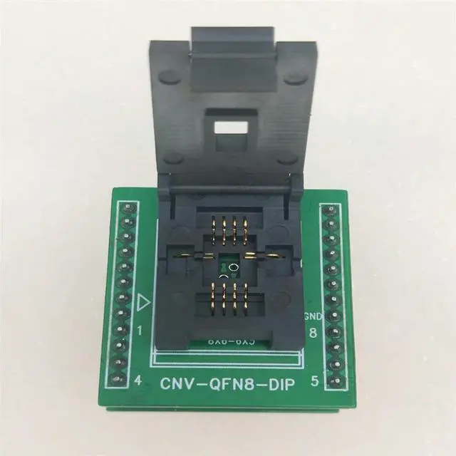 Alt view image 3 of 4 - DFN8/QFN8/ WSON8 /MLF8/MLP8 To DIP8 Universal Socket/Adapter CNV-DFN8-DIP8 DFN8X6-8 (10P) For 8X6MM IC Chips BIOS Flas