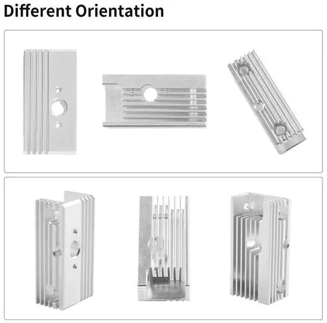 Alt view image 3 of 4 - 5Pcs Cooling Block For Sprite Extruder 3D Printer Accessories For Ender3 S1 Plus Pro/CR10 Smart Pro/Ender-3 V3 SE Etc