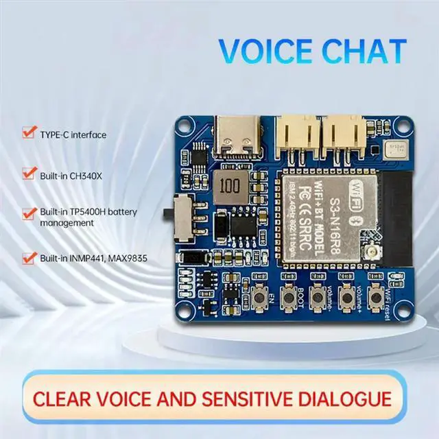 Main image of AI Voice Chat Module Xiaozhi AI Artificial Clear Voice Sensitive Conversation Type-C Interface