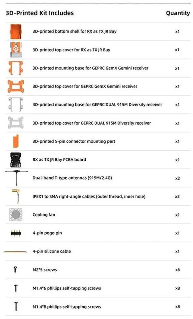 Alt view image 2 of 4 - RX As TX JR-Bay Modification Kit Receiver Paired 915M/2.4G Mode For FPV Long Range Drone RC Airplane DIY Part